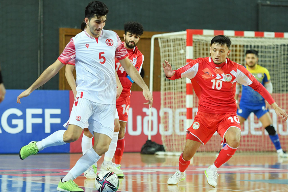 Футзалисты Таджикистана уступили сборной Грузии в двух товарищеских матчах